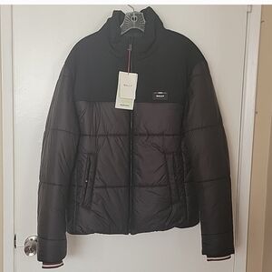 Bally Mens Black And Navy Puffer Coat